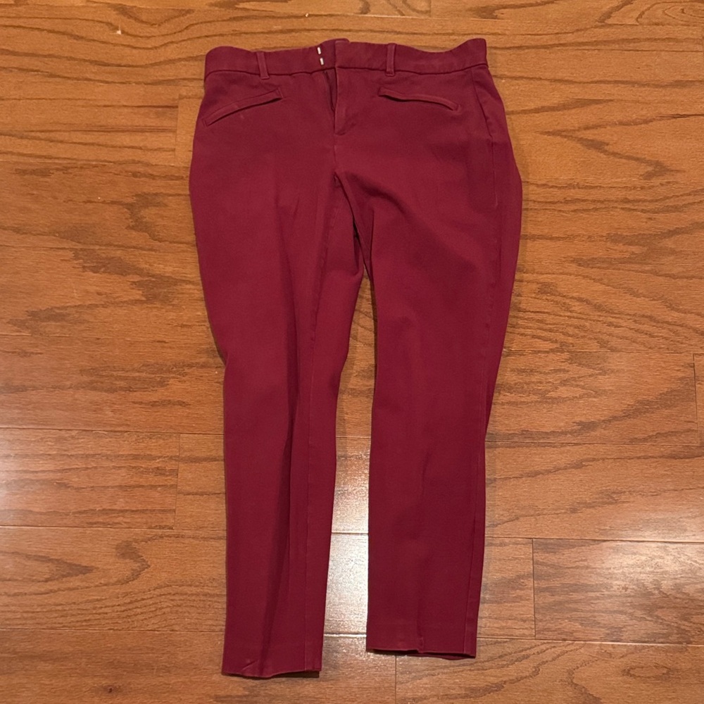 GAP Women's Burgundy Stretch Pants